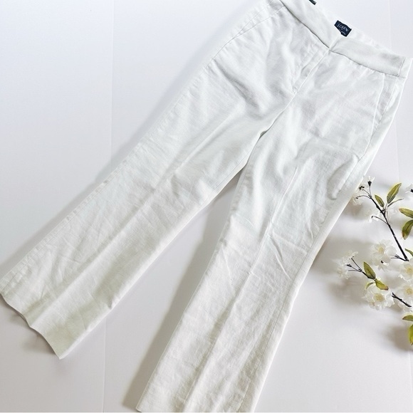 J.Crew Factory White Linen Kelsey Pants - Picture 6 of 7
